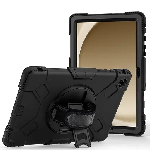 Чохол Rugged 3 Layers броньований протиударний з захистом-360 Samsung Galaxy Tab A9+ Plus SM X210 X215 Чорний - фото 3