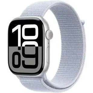 Смарт-часы Apple Watch Series 10 GPS 46 мм Silver Aluminum Case w. Blue Cloud Sport Loop (MWWN3)