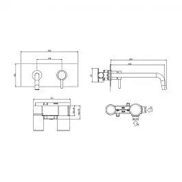 Смеситель для раковины настенный Paffoni Light излив 245 мм chrome LIG103CR/M, Хром - фото 2