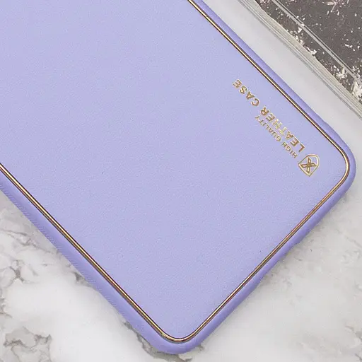 Кожаный чехол Xshield для Xiaomi Redmi Note 12 Pro 5G Сиреневый / Dasheen - фото 2