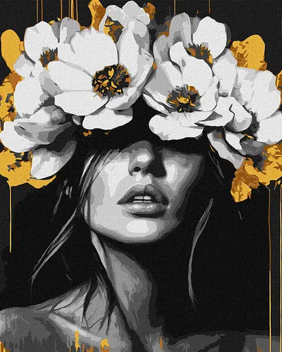 Набір для розпису по номерах Пелюсткова гармонія, 40x50 см