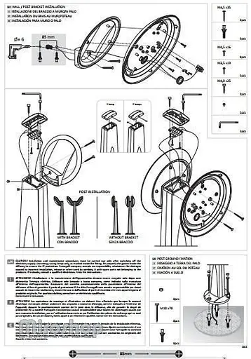 Вуличний світильник Ideal Lux LUCIA-1 AP1 NERO (096674) - фото 5