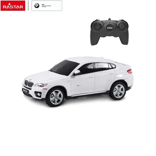 Машинка на управлінні BMW X6 1:24 Rastar 31700 білий - фото 3