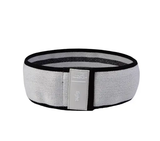 Тканинна гумка PowerPlay 4111 Hip Band S Heavy для фітнесу та спорту Сіра (d_64cm) (PP_4111_Grey_S) - фото 5