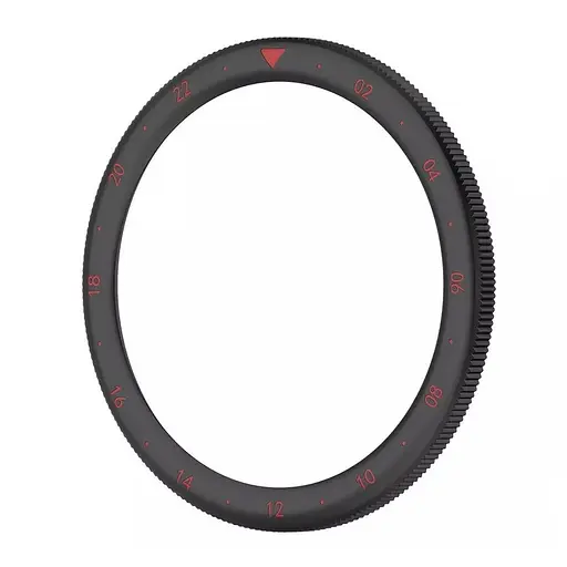 Безель металевий Sikai для смартгодинника Xiaomi Watch S3/S4 Black-red + захисне скло - фото 4