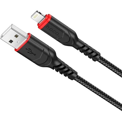 Кабель Hoco X59 Victory charging data cable for Lightning Чорний