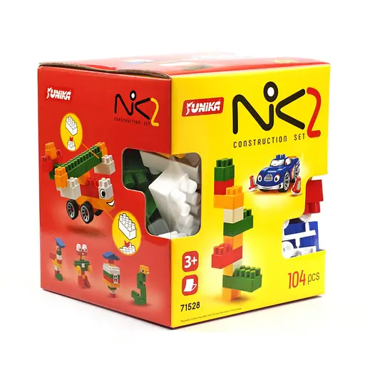 Конструктор детский NIK-2 71528, 104 крупных деталей