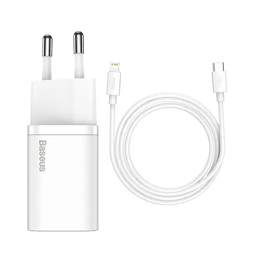 Зарядний пристрій Baseus Type-C to Lightning cable Super Si Quick Charger Set - фото 7