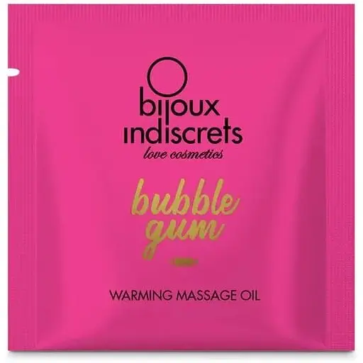 Пробник масажної олії Bijoux Indiscrets Light My Fire - Strawberry Bubblegum (2 мл)