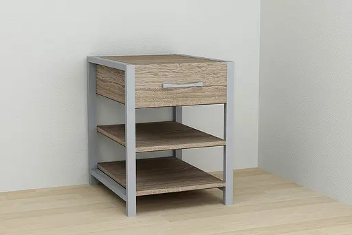 Тумба универсальная Ferrum-decor Вивьен 1/2 50x41x40 серый ДСП Дуб Сонома Трюфель 16мм (FRD-104137) - фото 4