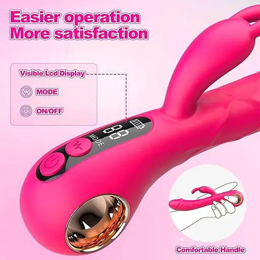 Вибратор Кролик для женщин силиконовый Satisfyer 22 см фуксия длина - фото 4