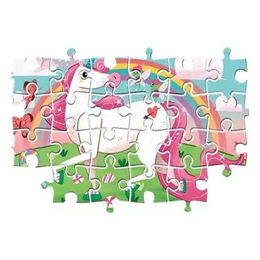 Пазл 2 в 1 Clementoni I Believe in Unicorns: 2 шт. по 20 елементів (24754) - фото 4