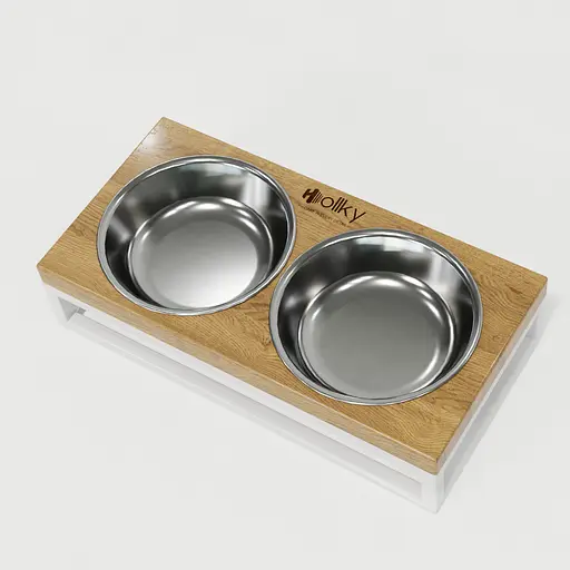 Hollky Base XS — миски на підставці для маленьких собак та котів (2 × 0,25 л) - фото 7