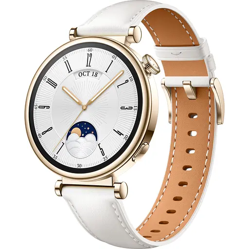 Смарт-годинник Huawei WATCH GT 4 41mm Classic White Leather (55020BJB) - фото 2