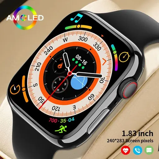 Смарт-часы Lige BW0445 с силиконовым ремешком Black (17796) - фото 2