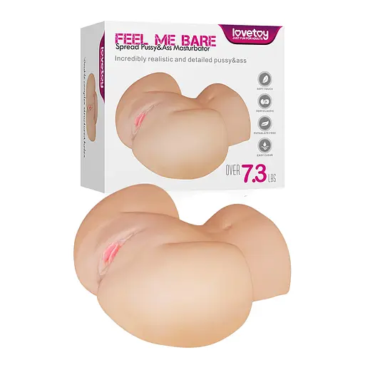 Реалістичний мастурбатор Lovetoy Fuck Me Bare Pussy Ass тілесний