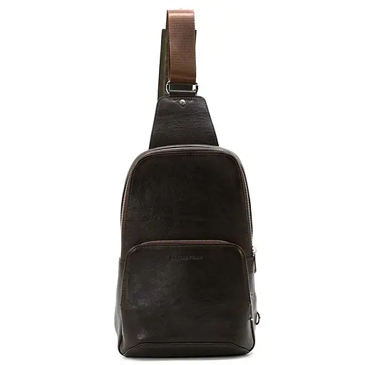 Шкіряна сумка-слінг Grande Pelle 31х20х7 см sum0025545 - фото 3