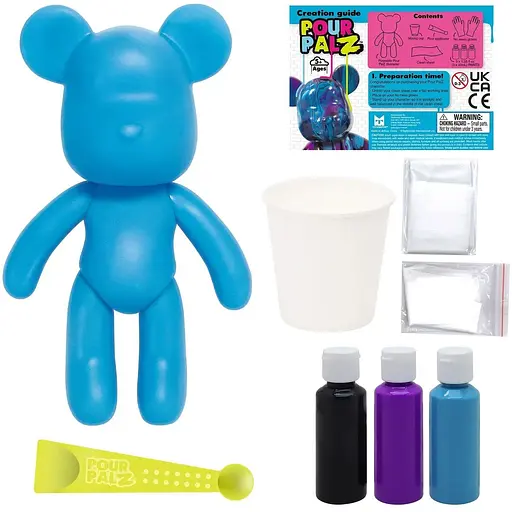 Набір для творчості ToyMonster Pour Palz Флюїд Арт Ведмедик Магія неону S4 Neon (GS-G25023) - фото 4