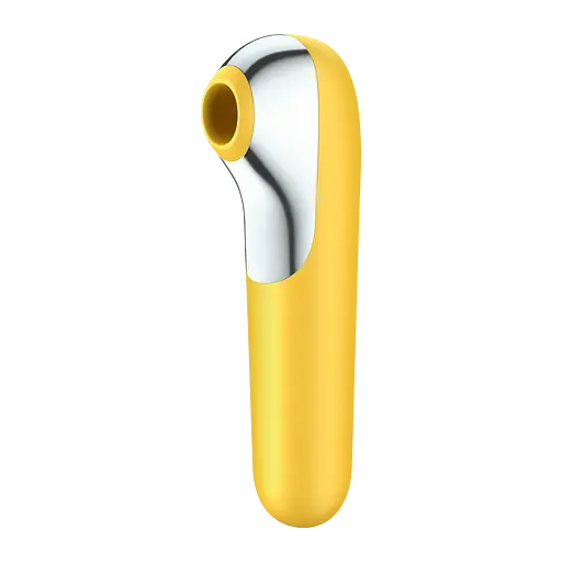 Вакуумний стимулятор клітора з вібрацією Satisfyer Dual Love (жовтий) - фото 11