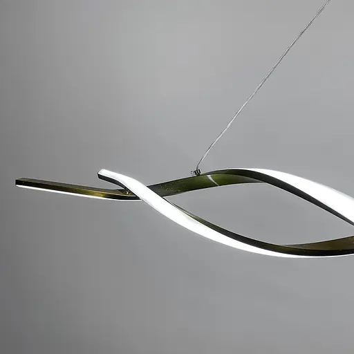 Лінійний підвісний LED світильник SCREW у золотому корпусі в 2-х розмірах Line.F Довжина 100 см - фото 3