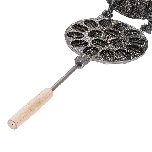 Форма для выпечки орешков орешница с антипригарным гранитным покрытием на 16 орехов, ХЕАЗ Черный 86245 - фото 9