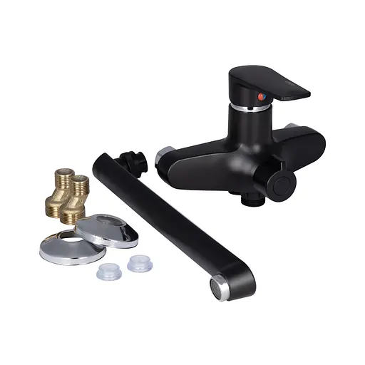 Смеситель для ванны Brinex 35B 005 Черный матовый - фото 5