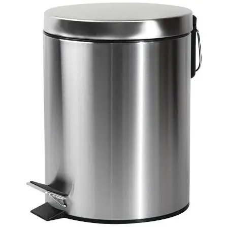 Мусорное ведро круглое Zerix Solo-TC0107 SS Color 7 л нержавейка (ZX5899)  - фото 1