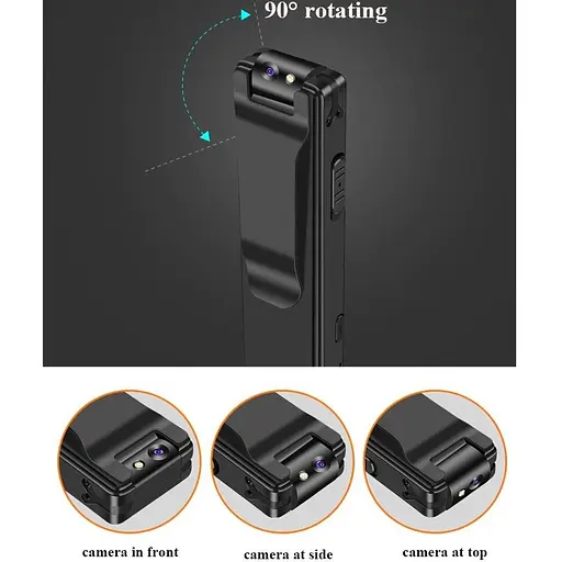 Мини камера с поворотным объективом и диктофоном Vandlion A5 FullHD 1080P (усовершенствованная версия) - фото 8