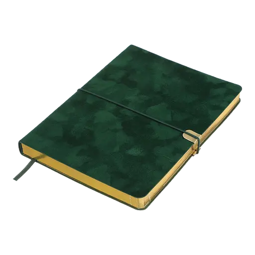 Ежедневник недатированный Buromax Velour A5 искусственная кожа 336 страниц зеленый (BM.20770-04) - фото 3
