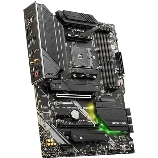 Материнська плата MSI MAG B550 Tomahawk MAX WIFI sAM4 B550 4xDDR4 M.2 HDMI DP WiFi BT ATX - фото 2