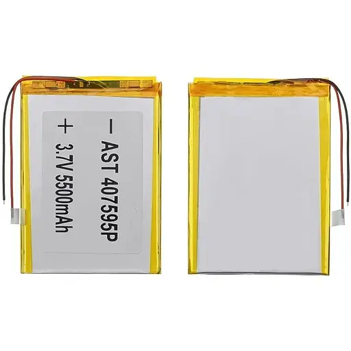 Акумулятор 407595P універсальний з контролером, 3,2 х 71 х 95 мм (3000 mAh)/ для смартфона, планшета