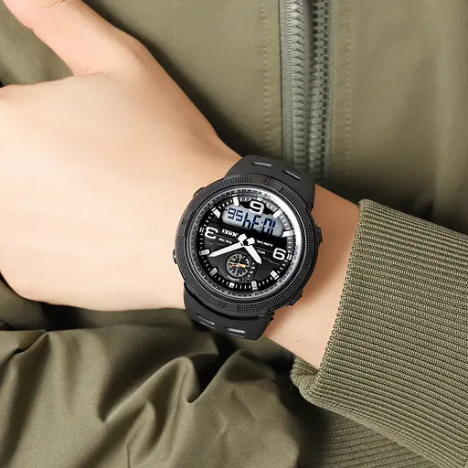 Наручний годинник чоловічий 1655BKWT Black-White Skmei acs0030650 - фото 3