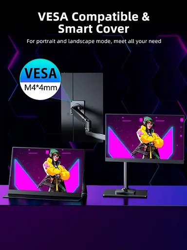 Портативный монитор UPERFECT 17.3 17.3" 2K 144Hz (90505) - фото 4