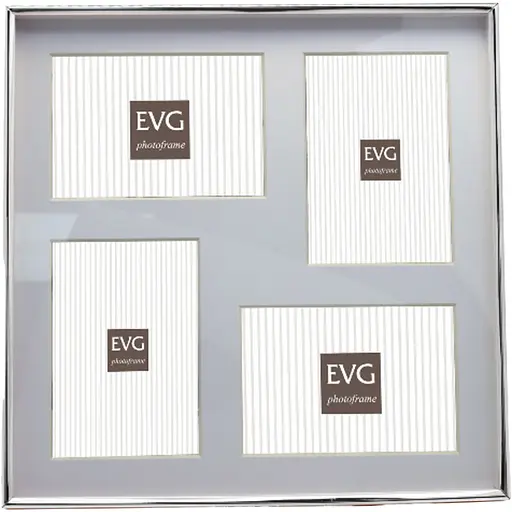 Фоторамка EVG Onix A02 Collage 4 Silver 10 x 15 см (A02 COLLAGE 4 Silver) - фото 1