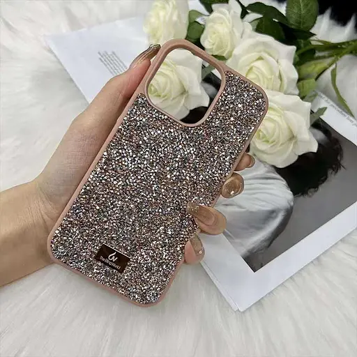 Чехол TPU Bling World Rock Diamond для Apple iPhone 14, 6.1 Розовый - фото 2