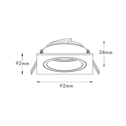 Точковий світильник Zuma Line 92703 CHUCK DL SQUARE WHITE - фото 2