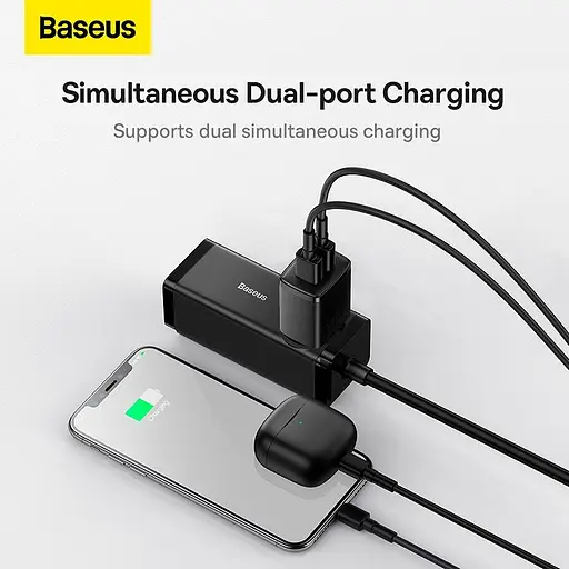 Адаптер Baseus Compact Charger 2U 2USB, 2.1A/10.5W| (CCXJ010201) - фото 6
