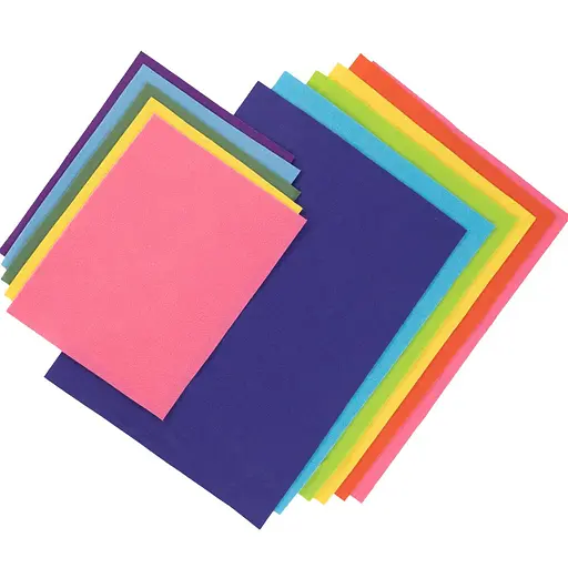 Фетр листковий, поліестер Rosa Talent 21, 5х28 см Білий 180г/м2 - фото 4