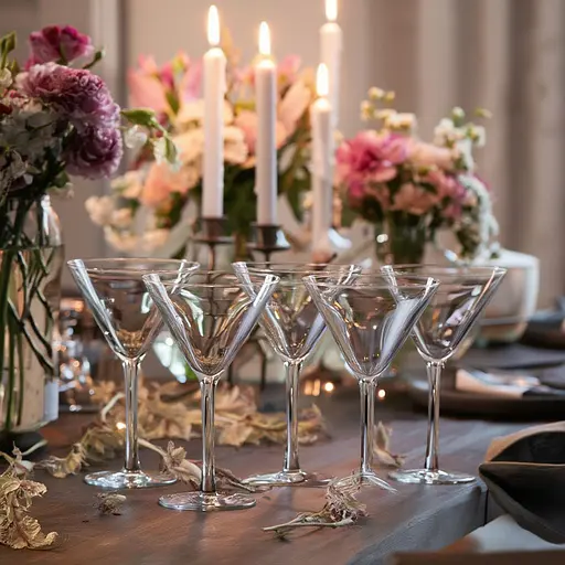 Набор бокалов для мартини TS Kitchen 6 штук по 190 мл прозрачный HP563