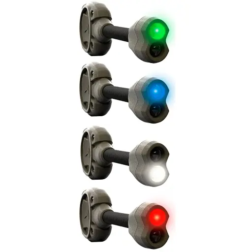 Фонарь на шлем Princeton Tec Switch RGB / White 10 lm Olive - фото 5