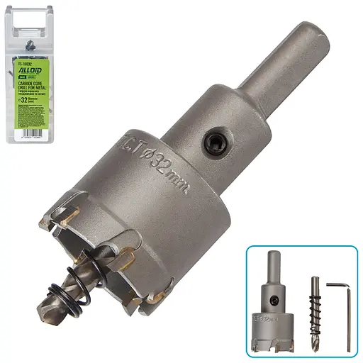 Свердло корончате Alloid Building Tools твердосплавне по металу 32 мм (TS-10032) - фото 2