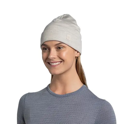 Шапка Buff Merino Heavyweight Beaney Solid Cloud Grey (1033-BU 111170.003.10.00) - фото 4