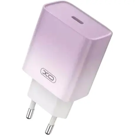 Зарядний пристрій XO CE18 fasr charger Type-C PD/QC 30W Violet