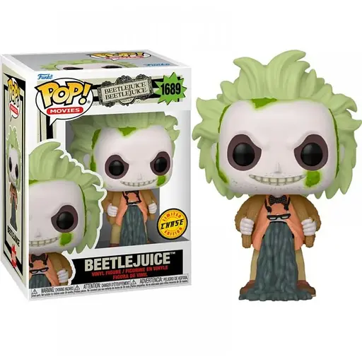 Коллекционная фигурка Funko Pop Фанко Поп  Битлджус Movies Beetlejuice 10 см chase FP B B 1689 - фото 1