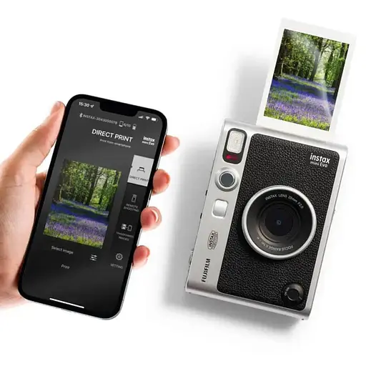 Подарочный набор камера Fujifilm Instax Mini EVO, Фотобумага 50 шт, Чехол, Фотоальбом 108 фото Черный - фото 4