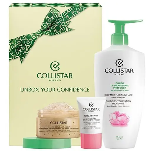 Набір для жінок Collistar Perfect Body: Скраб для тіла 150 г + Флюїд для тіла 400 мл + Крем для обличчя 15 мл