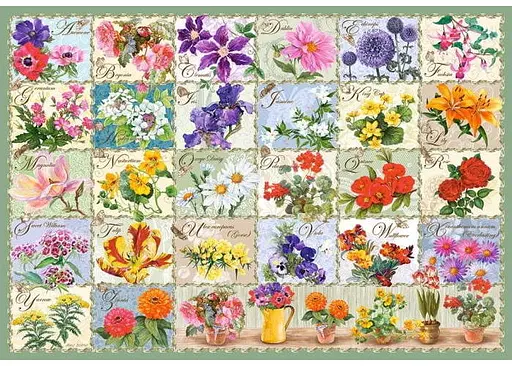 Пазл Castorland Винтажные цветы коллаж 1000 эл. (c-104338) - фото 2