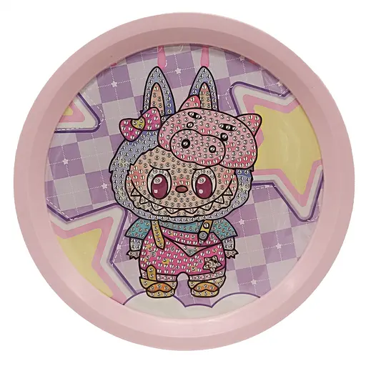 Детский набор алмазная мозаика "Лабубу" YK-6532-9(Pink)