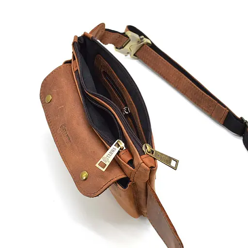 Шкіряна бананка Tarwa 24х15х3 см sum0025660 - фото 2