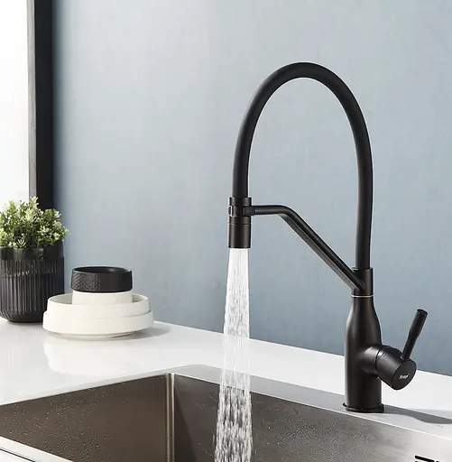 Змішувач для кухні Frap чорний F4497-6 Чорний матовий - фото 2